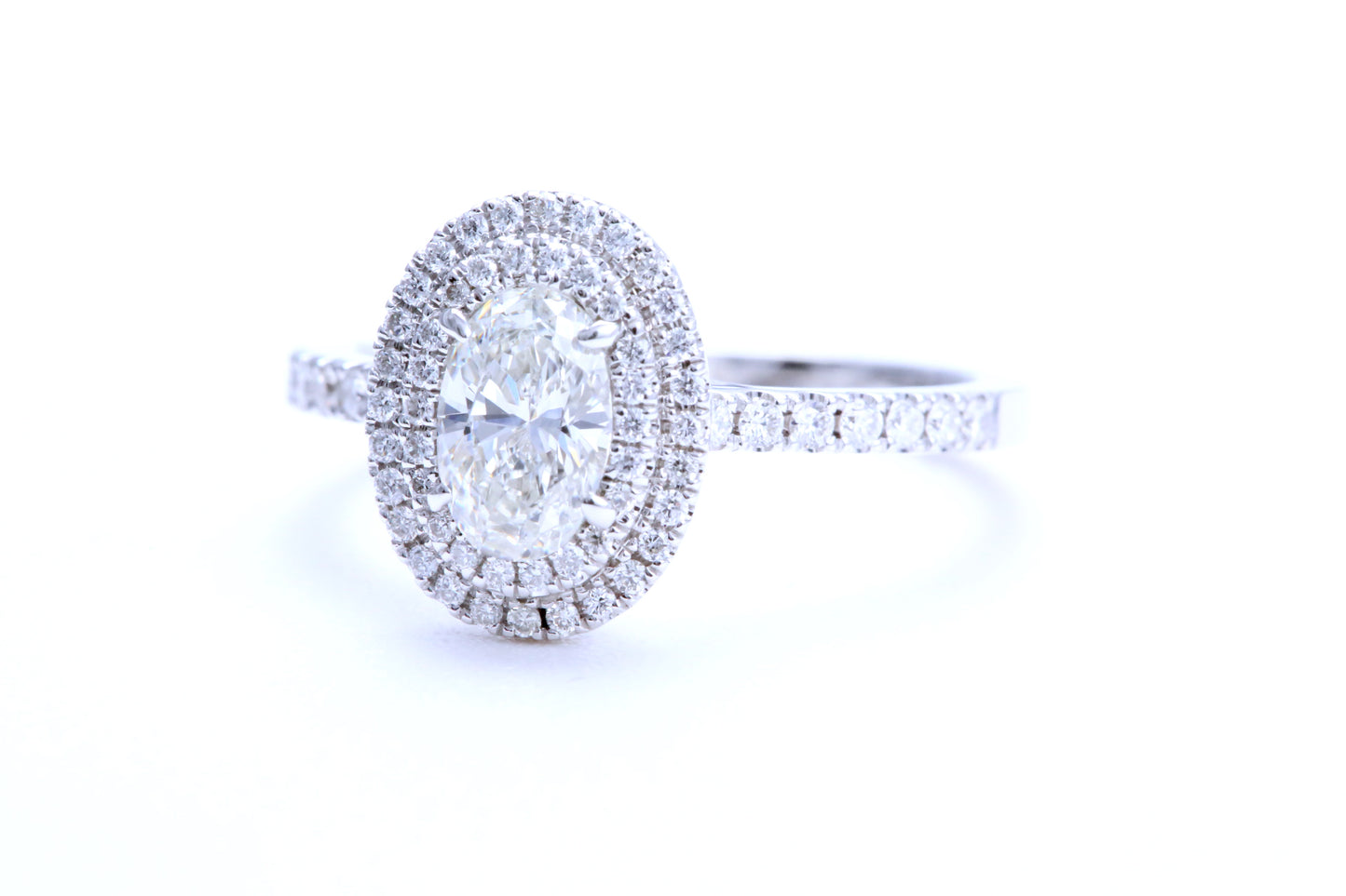 3/4 Carat Oval Shaped Engagement Ring