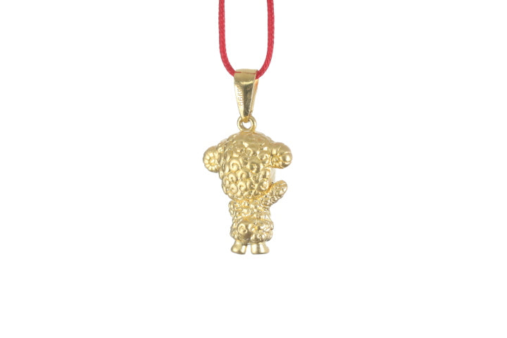 24K 3D Gold Ram Pendant