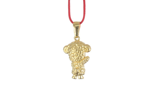 24K 3D Gold Ram Pendant