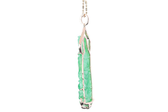 Jadeite Guan Yin Rose Gold