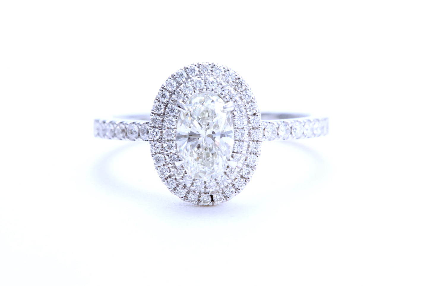 3/4 Carat Oval Shaped Engagement Ring