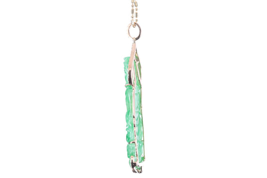 Jadeite Guan Yin Rose Gold