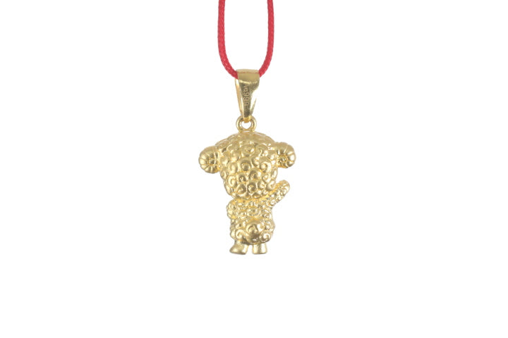 24K 3D Gold Ram Pendant