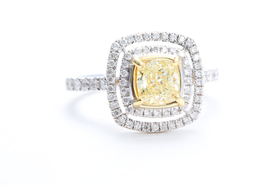 Fancy Cushion Shaped Diamond Ring