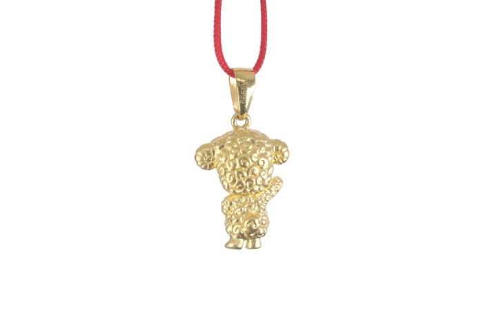 24K 3D Gold Ram Pendant