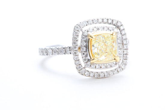 Fancy Cushion Shaped Diamond Ring