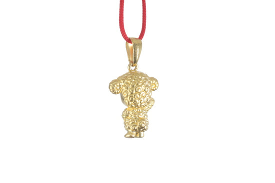 24K 3D Gold Ram Pendant