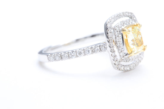 Fancy Cushion Shaped Diamond Ring