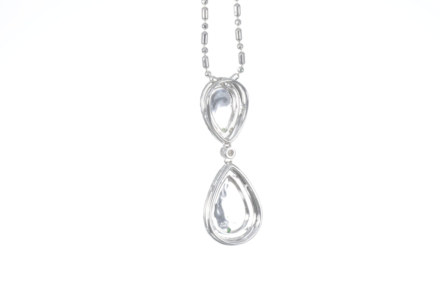 Jadeite Double Pear Shaped Pendant