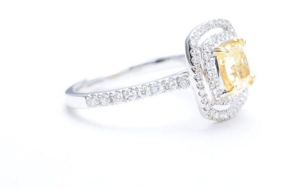 Fancy Cushion Shaped Diamond Ring