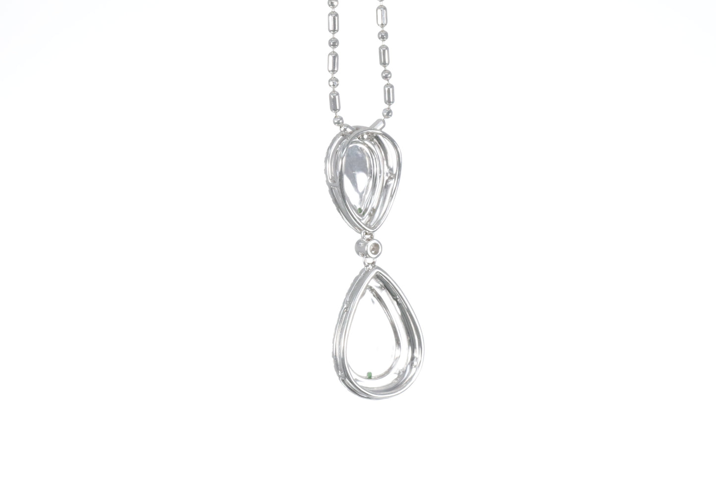 Jadeite Double Pear Shaped Pendant