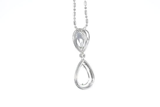 Jadeite Double Pear Shaped Pendant