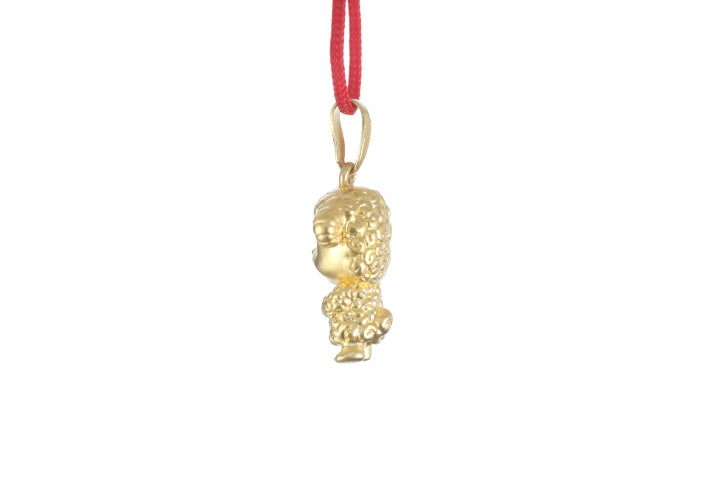 24K 3D Gold Ram Pendant