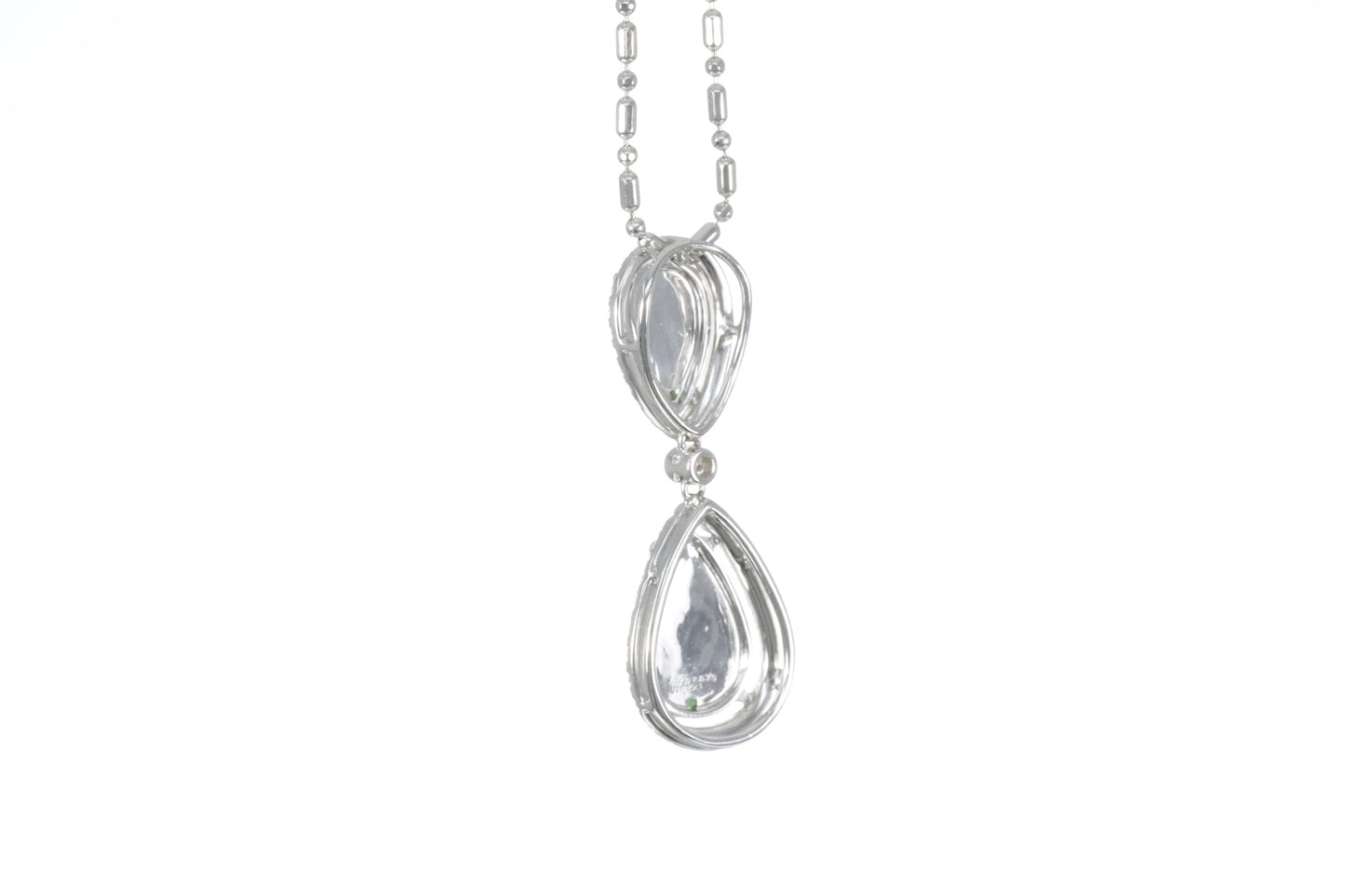 Jadeite Double Pear Shaped Pendant