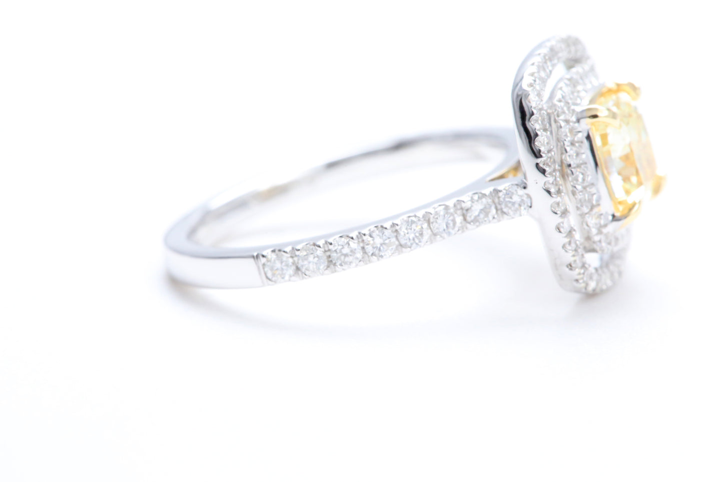 Fancy Cushion Shaped Diamond Ring