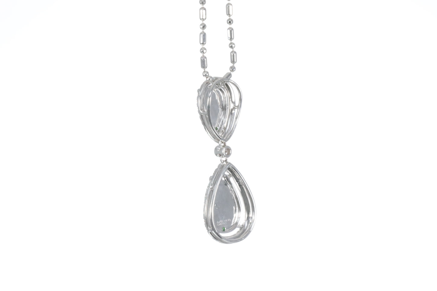 Jadeite Double Pear Shaped Pendant