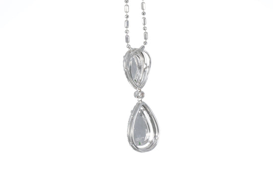 Jadeite Double Pear Shaped Pendant