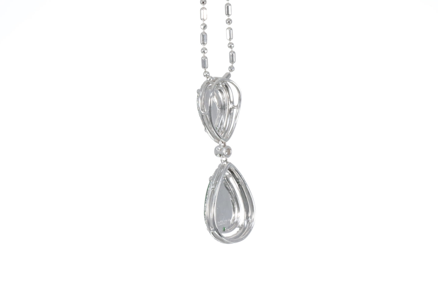 Jadeite Double Pear Shaped Pendant