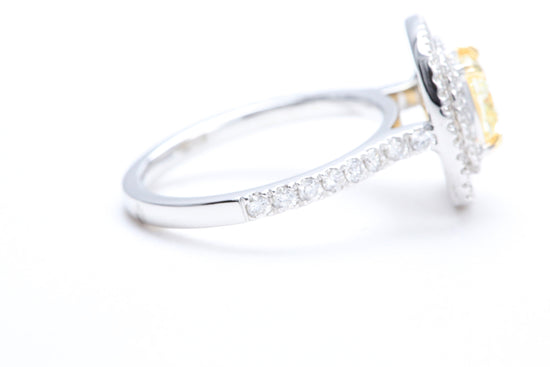 Fancy Cushion Shaped Diamond Ring