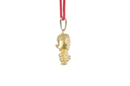 24K 3D Gold Ram Pendant