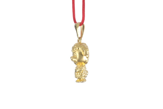 24K 3D Gold Ram Pendant