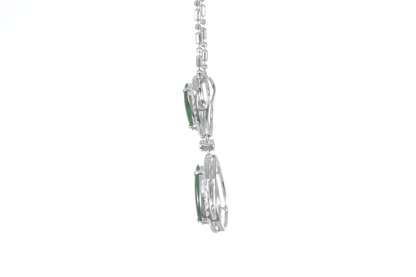 Jadeite Double Pear Shaped Pendant