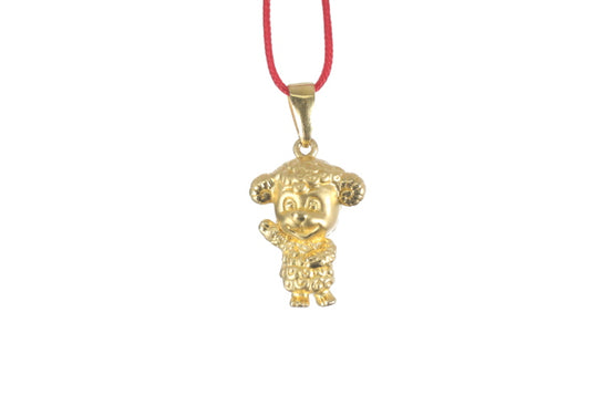 24K 3D Gold Ram Pendant