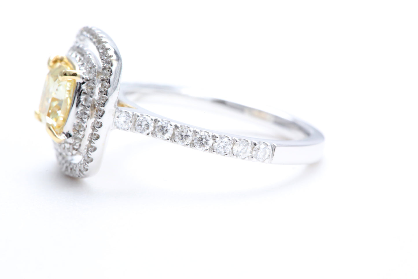 Fancy Cushion Shaped Diamond Ring