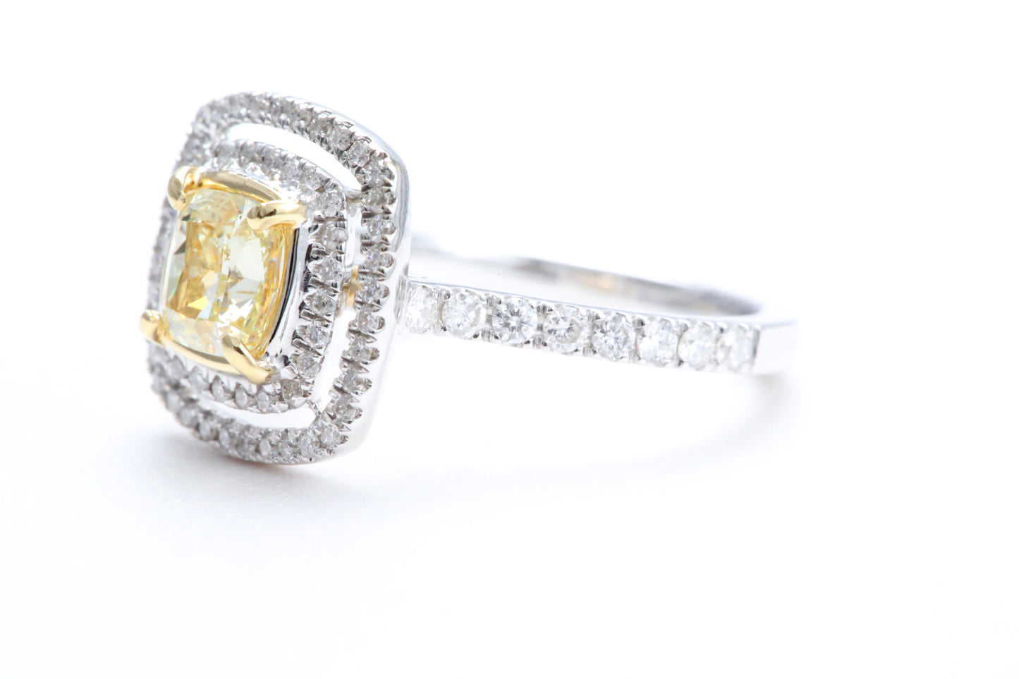 Fancy Cushion Shaped Diamond Ring