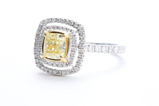 Fancy Cushion Shaped Diamond Ring