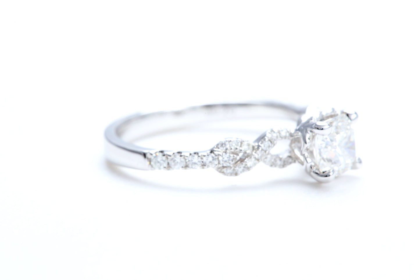 3/4 Carat Ideal Square Shaped Engagement Ring