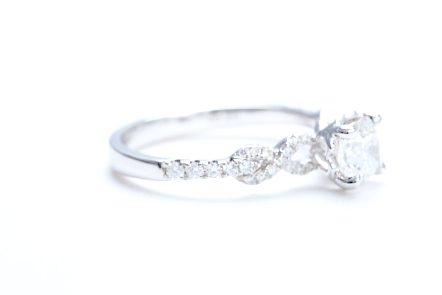 3/4 Carat Ideal Square Shaped Engagement Ring