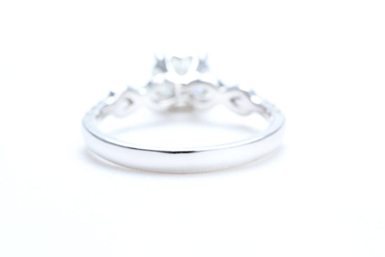 3/4 Carat Ideal Square Shaped Engagement Ring