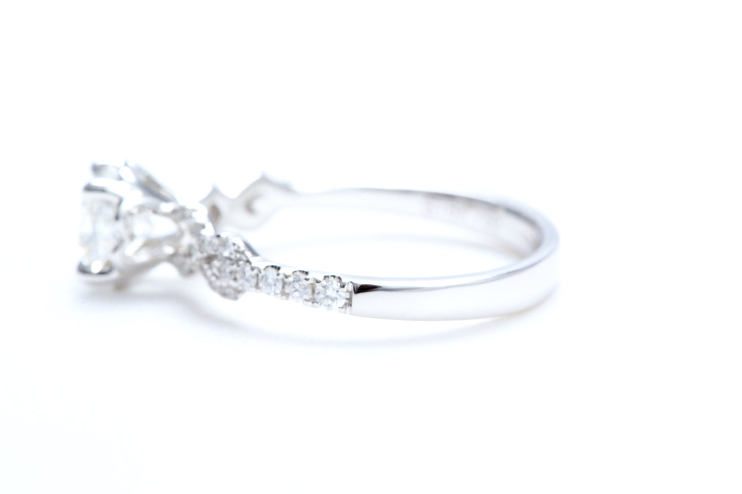 3/4 Carat Ideal Square Shaped Engagement Ring