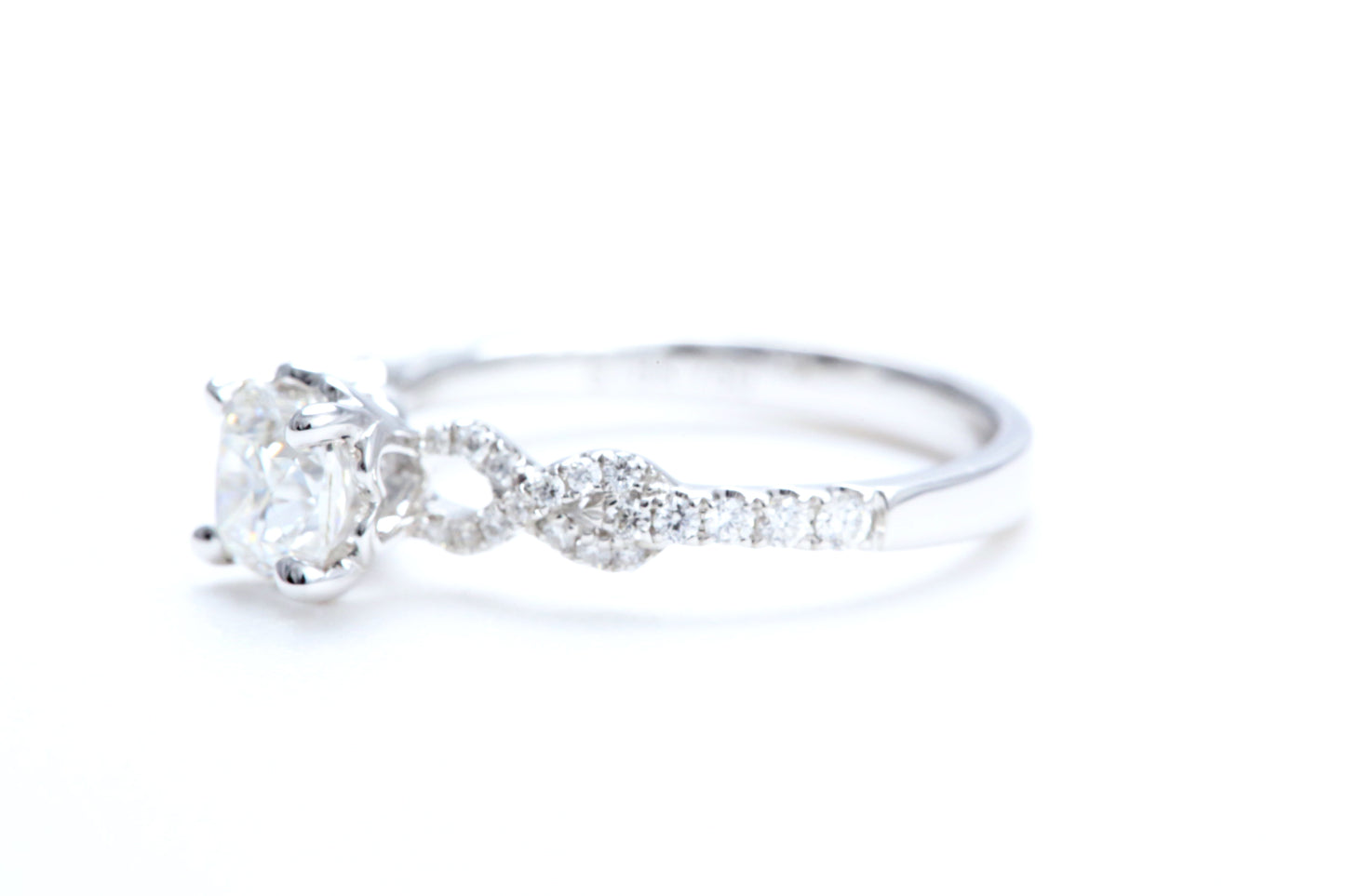 3/4 Carat Ideal Square Shaped Engagement Ring