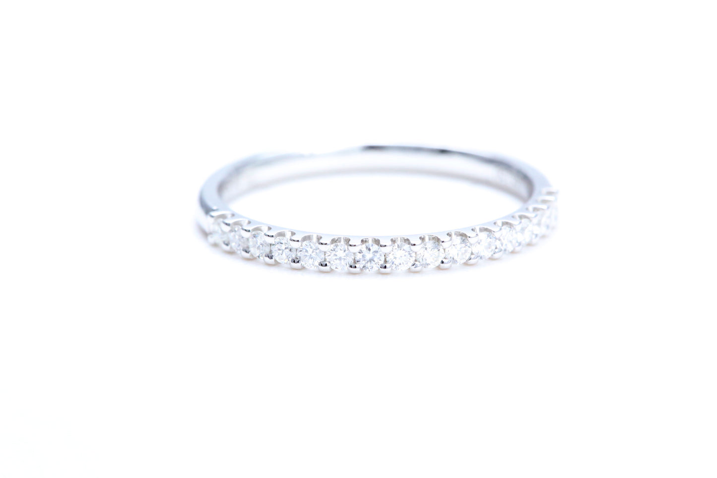 Minimalist Pavé Diamond Ring 1/4 of a carat total weight in 18K white gold