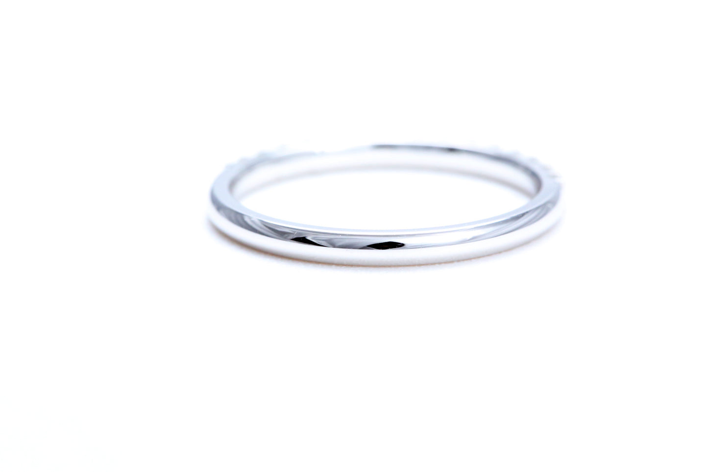 Minimalist Pavé Diamond Ring 1/4 of a carat total weight in 18K white gold