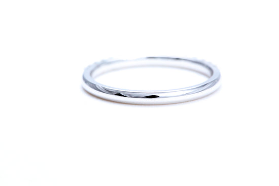 Minimalist Pavé Diamond Ring 1/4 of a carat total weight in 18K white gold