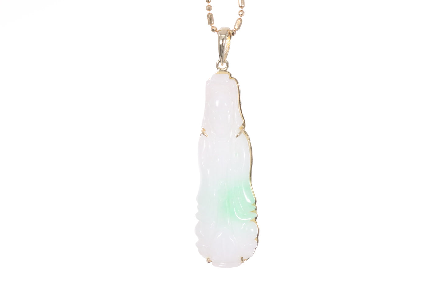 Jadeite Guan Yin Pendant