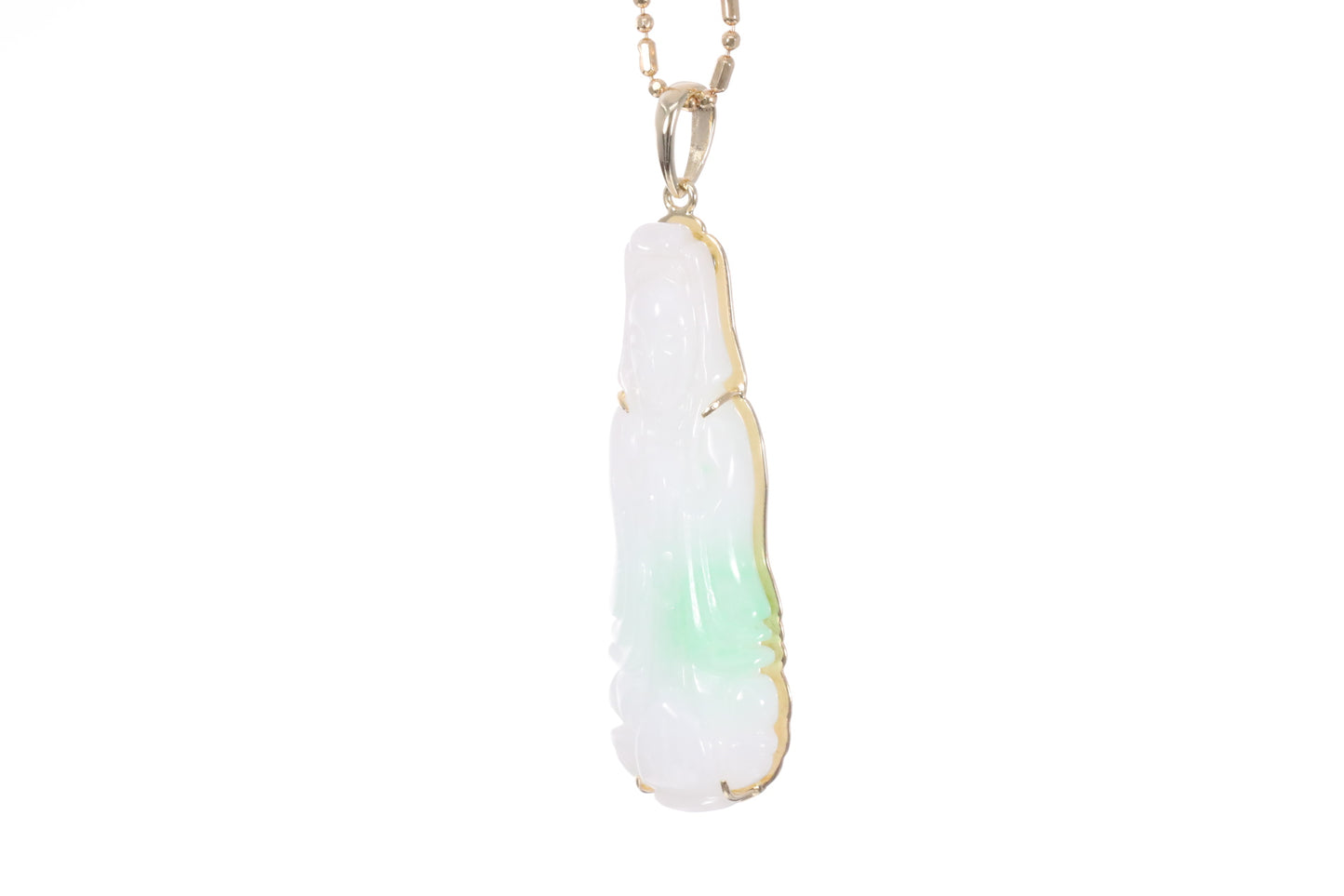 Jadeite Guan Yin Pendant