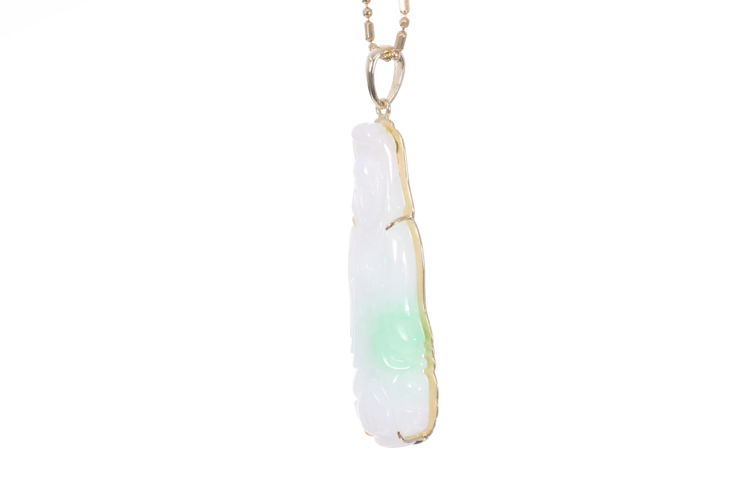 Jadeite Guan Yin Pendant