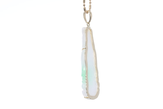 Jadeite Guan Yin Pendant