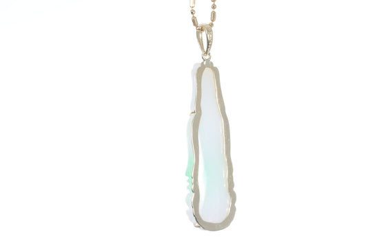 Jadeite Guan Yin Pendant