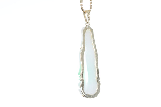 Jadeite Guan Yin Pendant