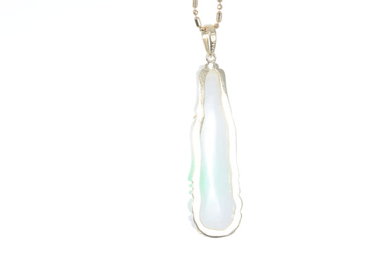 Jadeite Guan Yin Pendant