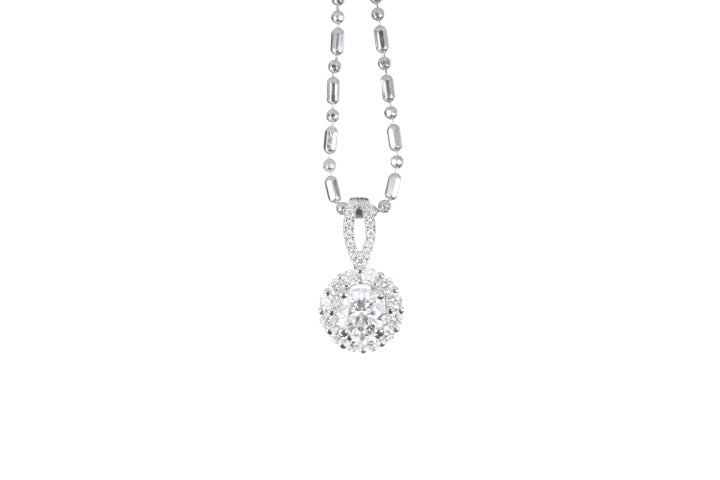 Halo Diamond Pendant