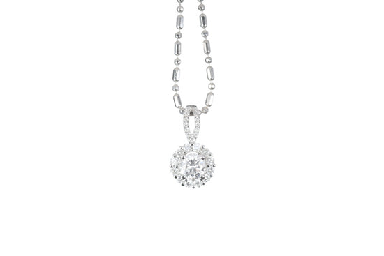 Halo Diamond Pendant