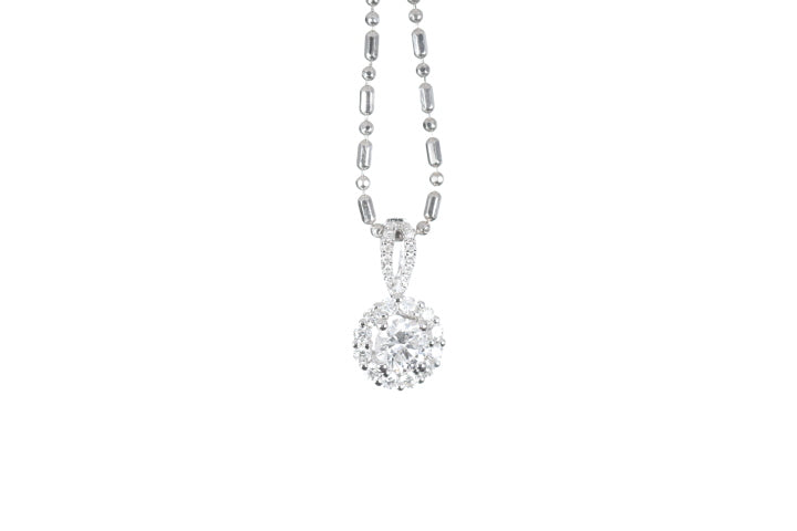 Halo Diamond Pendant