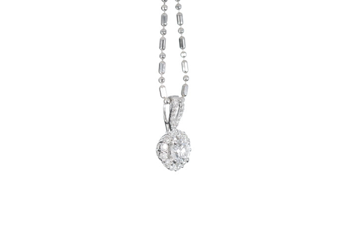 Halo Diamond Pendant