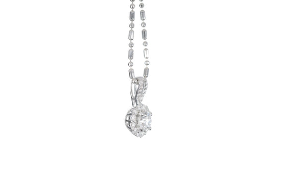 Halo Diamond Pendant